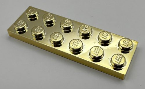 3795 | Chrome Gold Plate 2 x 6  | Custom Chromed by BUBUL