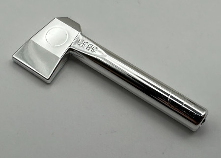 3835 Chrome Silver Minifigure, Utensil Axe  Custom Chromed by BUBUL