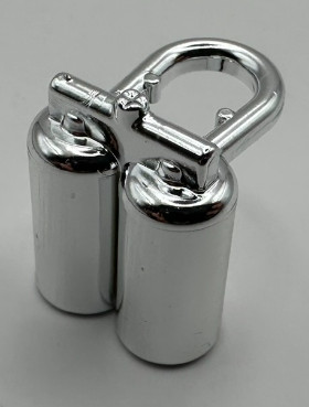 3838 Chrome Silver Minifigure Airtanks Custom Chromed by BUBUL