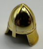 3844 Chrome Gold Minifig, Headgear Helmet Castle with Neck Protector Custom Chromed by Bubul
