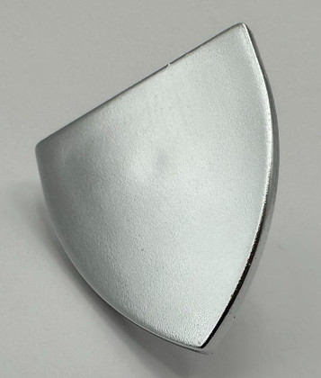 3846 Chrome Silver Minifig, Shield Triangular  Custom chromed by Bubul