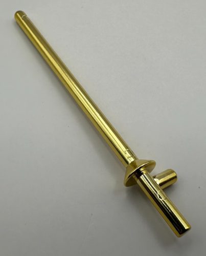 3849 Chrome Gold Minifig, Weapon Lance  Custom Chromed by BUBUL