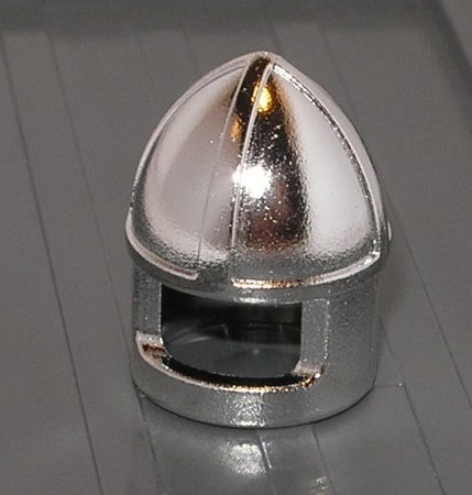 Chrome Silver Minifig, Headgear Helmet Castle with Chin Guard  Part:3896 chromed by Bubul