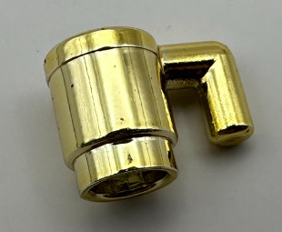 3899 Chrome Gold Minifig, Utensil Cup 3899 or 6264 Custom chromed by Bubul