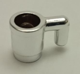 Chrome Silver Minifig, Utensil Cup  3899 or 6264 Custom chromed by Bubul