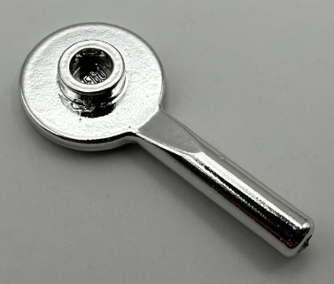 3900 Chrome Silver Minifig, Utensil Signal Paddle  3900 Custom chromed by BUBUL