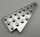 3934 Chrome Silver Wedge, Plate 8 x 4 Wing Right Custom chromed by Bubul
