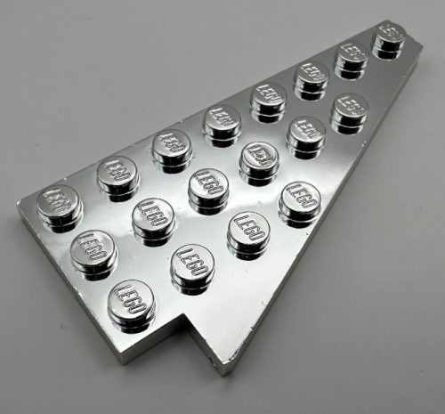 3934 Chrome Silver Wedge, Plate 8 x 4 Wing Right Custom chromed by Bubul