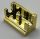 3937 Chrome Gold Hinge Brick 1 x 2 Base  Custom Chromed by BUBUL