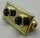 3938 Chrome Gold Hinge Brick 1 x 2 Top Plate Thin  Custom Chromed by BUBUL