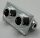 3938 Chrome Silver Hinge Brick 1 x 2 Top Plate Thin  Custom Chromed by BUBUL