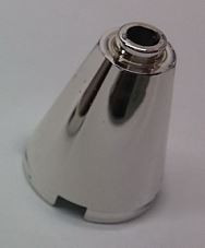 3942 Chrome Silver Cone 2 x 2 x 2 - Completely Open Stud   Part:3942c Custom chromed by Bubul