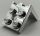 3956 Chrome Silver Bracket 2 x 2 - 2 x 2 with 2 Holes or 35262 Custom Chromed by BUBUL