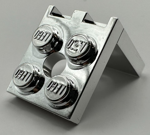3956 Chrome Silver Bracket 2 x 2 - 2 x 2 with 2 Holes or 35262 Custom Chromed by BUBUL