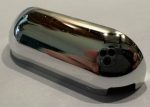   4045 Chrome Silver Slope, Curved 1 x 4 with Rounded Ends Custom Chromed by BUBUL