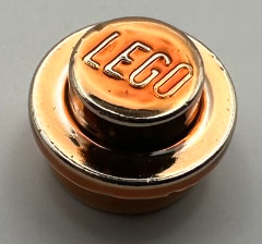 4073, 6141 | Chrome Copper Plate, Round 1 x 1 Straight Side | Custom Chromed by Bubul