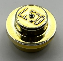 4073, 6141 | Chrome Gold Plate, Round 1 x 1 Straight Side | Custom Chromed by Bubul