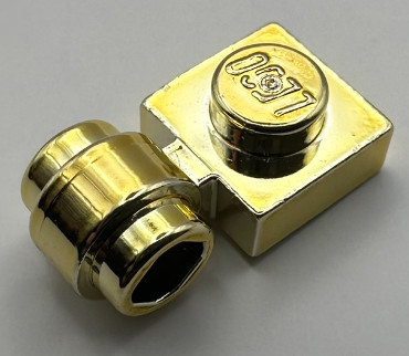 4081 Chrome Gold Plate, Modified 1 x 1 with Clip Light - Thick Ring  4081b 4081  Custom Chromed by Bubul
