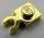 4085, 44860 | Chrome Gold Plate, Modified 1 x 1 with Clip Vertical - Type 4 (thick open O clip) | Custom Chromed by Bubul