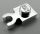 4085, 44860 | Chrome Silver Plate, Modified 1 x 1 with Clip Vertical - Type 4 (thick open O clip) | Custom Chromed by Bubul