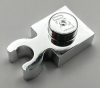 4085, 44860 | Chrome Silver Plate, Modified 1 x 1 with Clip Vertical - Type 4 (thick open O clip) | Custom Chromed by Bubul