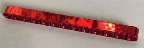 41239 Chrome RED Technic, Liftarm 1 x 13 Thick  41239 or 32277 Custom Chromed by Bubul