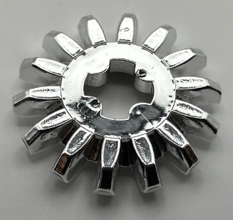4143 Chrome Silver Technic, Gear 14 Tooth Bevel Custom Chromed by BUBUL