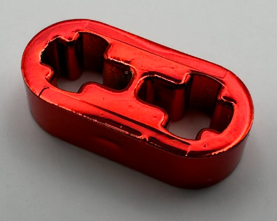 41677 Chrome RED Technic, Liftarm 1 x 2 Thin  41677 Custom Chromed by BUBUL