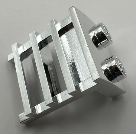 4175 Chrome Silver Plate, Modified 1 x 2 with Ladder  4175 Custom chromed by Bubul