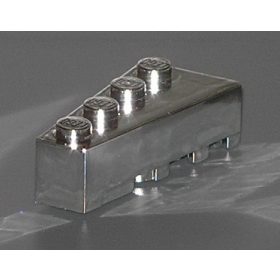 41768 Chrome Silver Wedge 4 x 2 Left Custom Chromed by Bubul