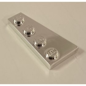   41769 Chrome Silver Wedge, Plate 4 x 2 Right Custom Chromed by Bubul