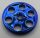 4185_BLUE Chrome BLUE Technic Wedge Belt Wheel (Pulley)   4185 Custom chromed by BUBUL