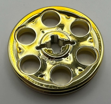 4185 Chrome Gold Technic Wedge Belt Wheel (Pulley)  Custom chromed by BUBUL