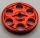 4185 Chrome-RED Technic Wedge Belt Wheel (Pulley)  Part 4185 Custom Chromed by BUBUL