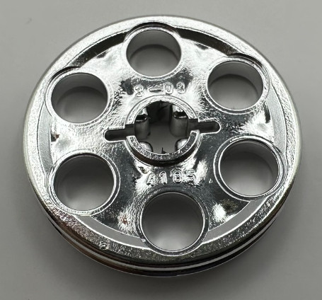 4185 Chrome Silver Technic Wedge Belt Wheel (Pulley)   Custom chromed by BUBUL