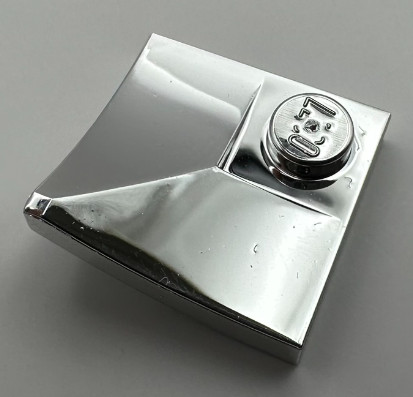 4190 Chrome Silver Arch 2 x 2 Inverted Corner with Recessed Stud  Custom Chromed by Bubul