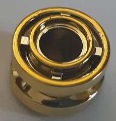 42610 Chrome GOLD Wheel 11mm D. x 8mm with Center Groove Custom chromed by Bubul