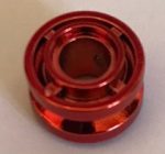   42610 Chrome RED Wheel 11mm D. x 8mm with Center Groove Custom chromed by Bubul