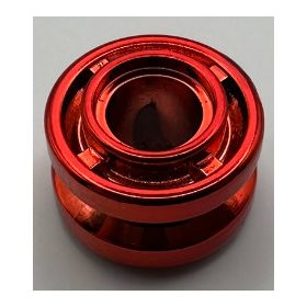   42610 | Chrome Red Wheel 11mm D. x 8mm with Center Groove | Custom Chromed by Bubul