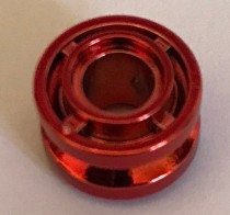 42610 Chrome RED Wheel 11mm D. x 8mm with Center Groove Custom chromed by Bubul