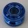 42610 Chrome  Blue Wheel 11mm D. x 8mm with Center Groove Custom chromed by Bubul