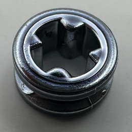 4265c Chrome TITAN Black Technic Bush 1/2 Smooth  Part: 4265c or 32123 or 42136 Custom Chromed by Bubul