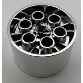   4266 Chrome Silver Wheel 20 x 30 Technic (4 studs D.) Custom Chromed by Bubul