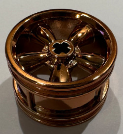 42716 Chrome CopperD Wheel 30.4mm D. x 20mm with No Pin Holes and 5 Large Spokes  42716 Custom Chromed by BUBUL