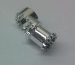   Chrome Silver Technic, Axle and Pin Connector Toggle Joint Toothed  4273 Custom Chromed by BUBUL