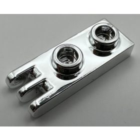   Chrome Silver Hinge Plate 1 x 2 with 3 Fingers  4275 Custom Chromed by BUBUL
