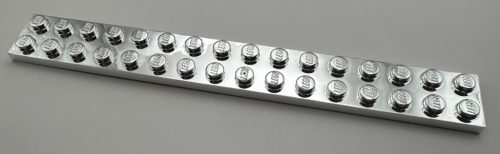 4282 Chrome Silver Plate 2 x 16  little spotted Custom Chromed by BUBUL
