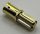 43093 Chrome Gold Technic, Axle Pin with Friction Ridges Lengthwise Custom Chromed by BUBUL