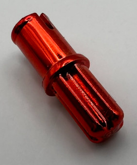 43093 Chrome Red Technic, Axle Pin with Friction Ridges Lengthwise Custom Chromed by BUBUL