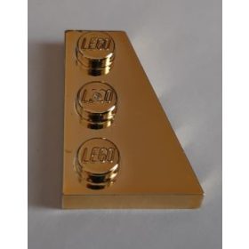   43722 Chrome GOLD Wedge, Plate 3 x 2 Right   43722  Custom chromed by Bubul